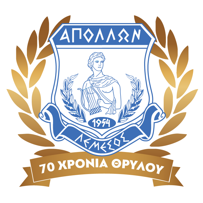 Apollon Limassol 70 Years logo