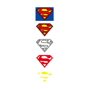 3 Colors Superman logo